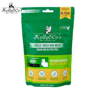 KELLY & CO S FREEZE-DRIED RAW CAT FOOD อาหารแมว ฟรีซดราย สูตรเป็ด (156g)